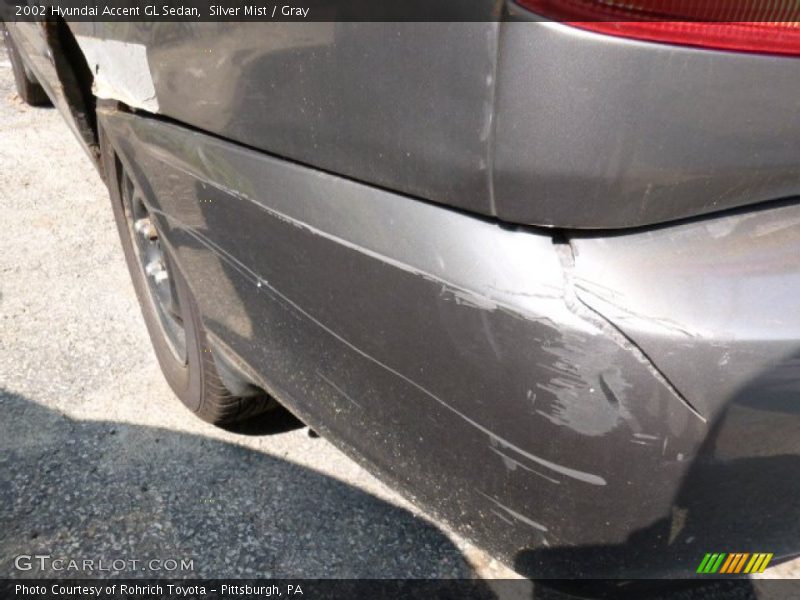 Silver Mist / Gray 2002 Hyundai Accent GL Sedan