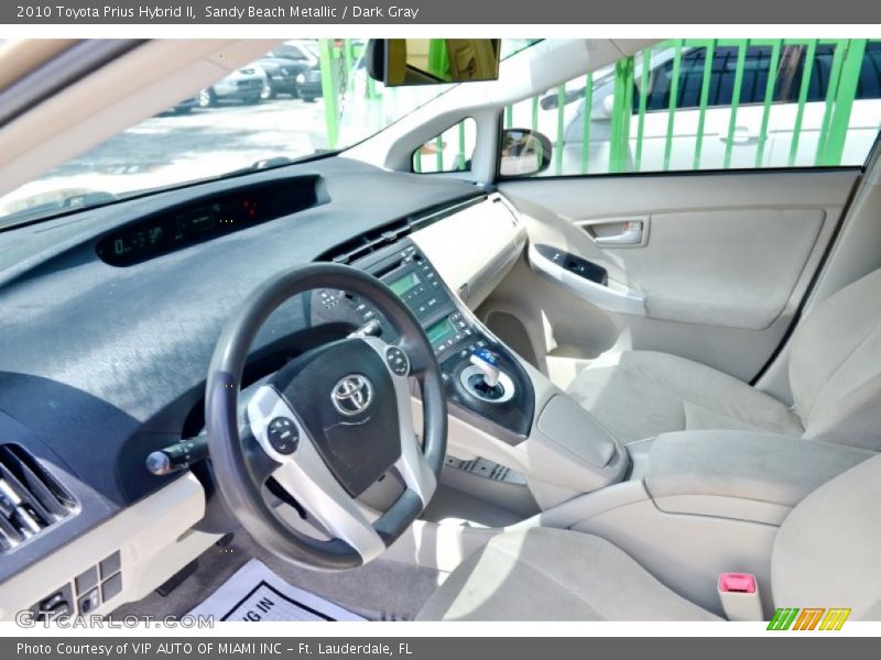 Sandy Beach Metallic / Dark Gray 2010 Toyota Prius Hybrid II