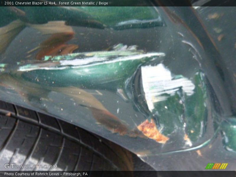 Forest Green Metallic / Beige 2001 Chevrolet Blazer LS 4x4