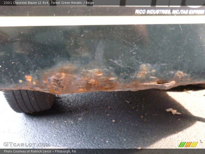 Forest Green Metallic / Beige 2001 Chevrolet Blazer LS 4x4