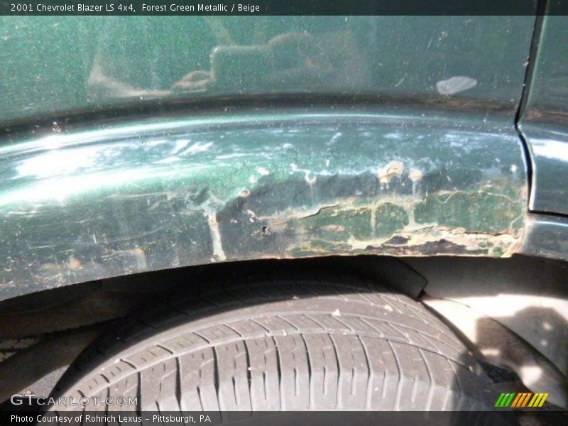 Forest Green Metallic / Beige 2001 Chevrolet Blazer LS 4x4