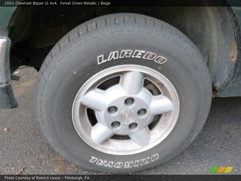 Forest Green Metallic / Beige 2001 Chevrolet Blazer LS 4x4