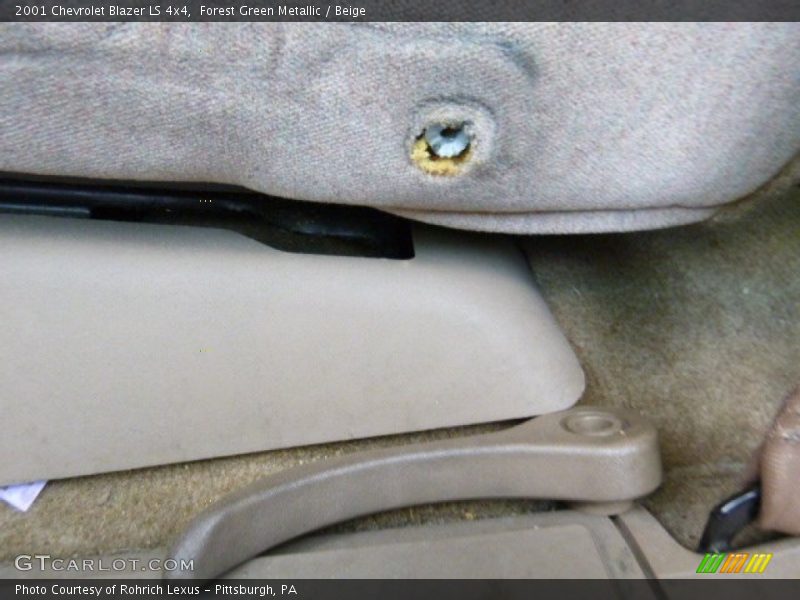 Forest Green Metallic / Beige 2001 Chevrolet Blazer LS 4x4