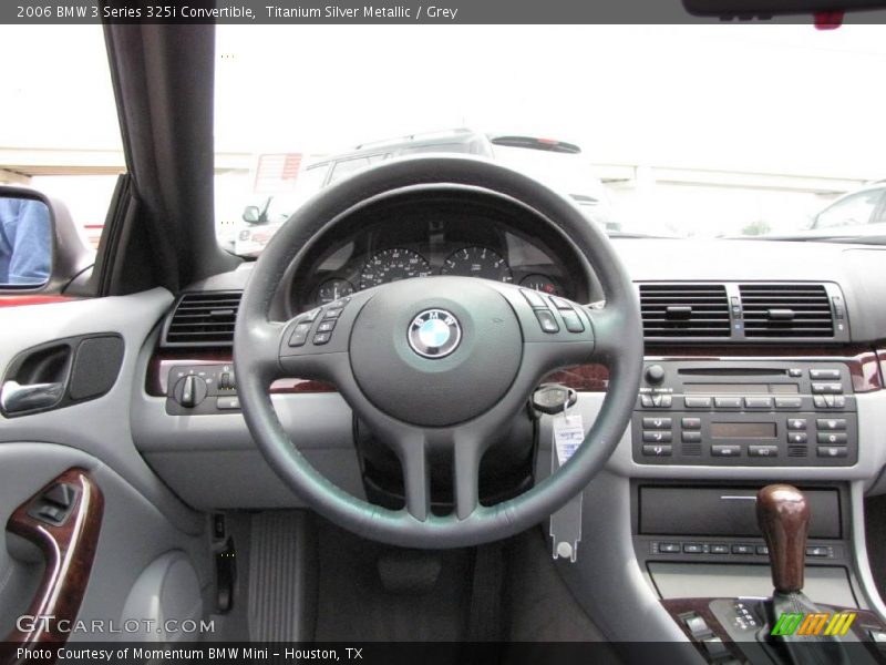 Titanium Silver Metallic / Grey 2006 BMW 3 Series 325i Convertible