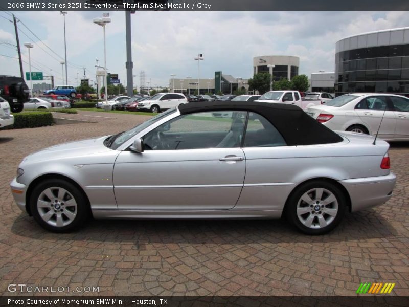 Titanium Silver Metallic / Grey 2006 BMW 3 Series 325i Convertible