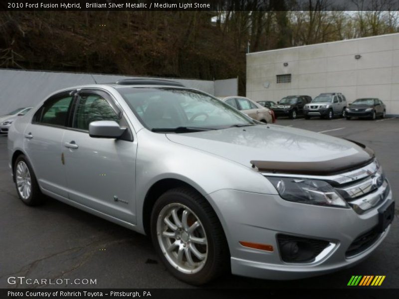 Brilliant Silver Metallic / Medium Light Stone 2010 Ford Fusion Hybrid