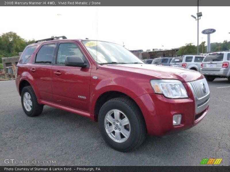 Vivid Red Metallic / Stone 2008 Mercury Mariner I4 4WD