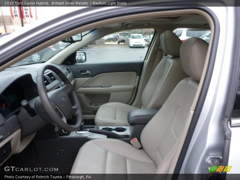 Brilliant Silver Metallic / Medium Light Stone 2010 Ford Fusion Hybrid