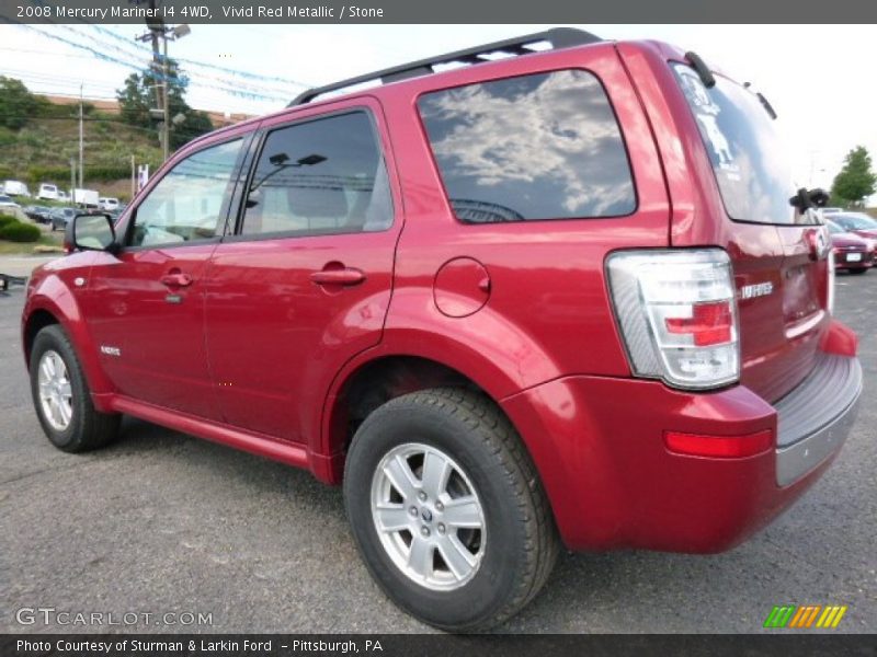 Vivid Red Metallic / Stone 2008 Mercury Mariner I4 4WD