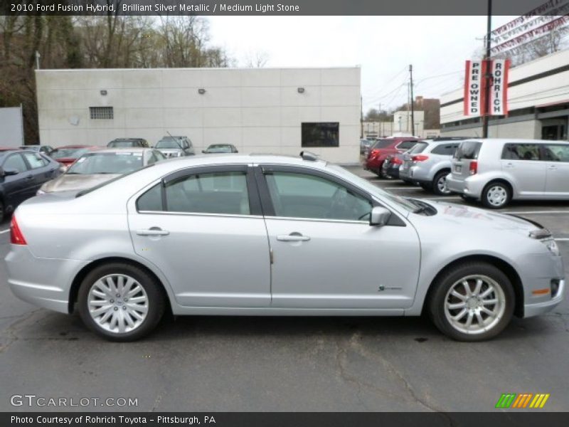 Brilliant Silver Metallic / Medium Light Stone 2010 Ford Fusion Hybrid