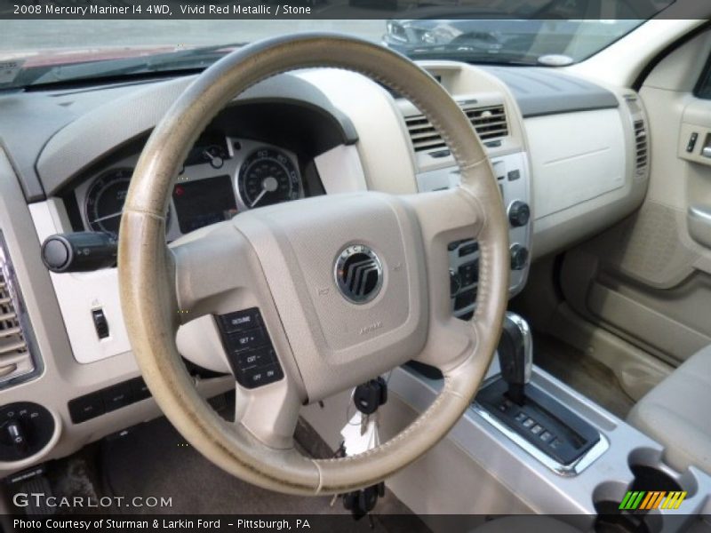 Vivid Red Metallic / Stone 2008 Mercury Mariner I4 4WD