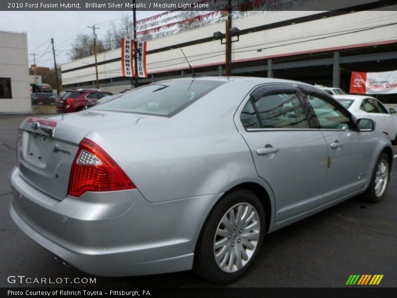 Brilliant Silver Metallic / Medium Light Stone 2010 Ford Fusion Hybrid