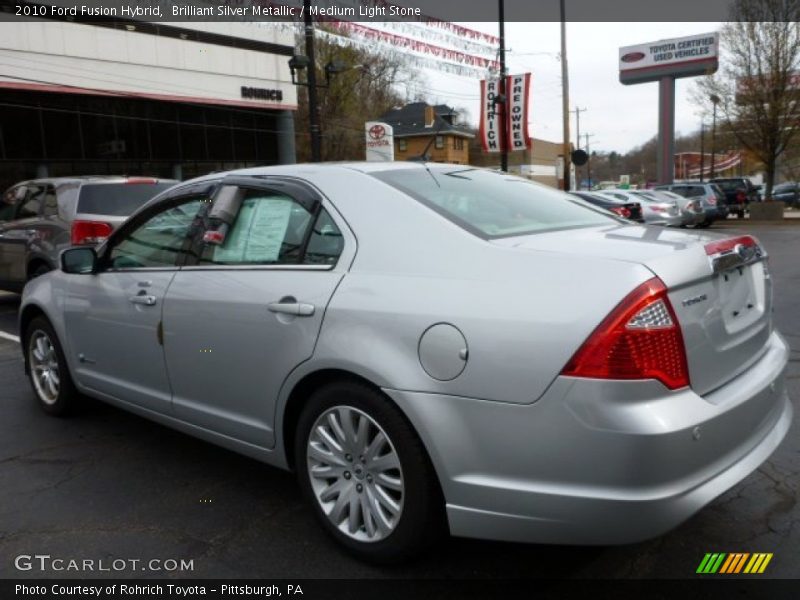 Brilliant Silver Metallic / Medium Light Stone 2010 Ford Fusion Hybrid