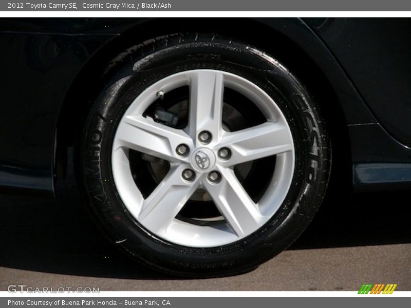 Cosmic Gray Mica / Black/Ash 2012 Toyota Camry SE