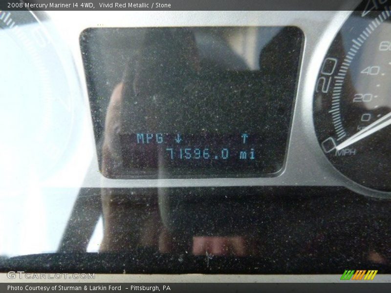 Vivid Red Metallic / Stone 2008 Mercury Mariner I4 4WD
