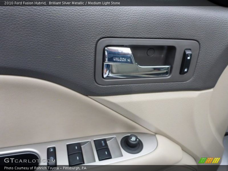 Brilliant Silver Metallic / Medium Light Stone 2010 Ford Fusion Hybrid