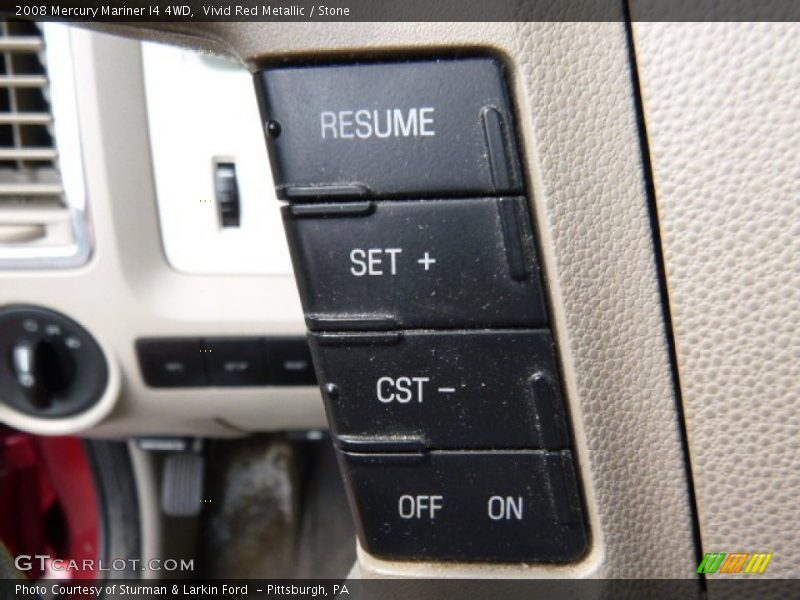 Vivid Red Metallic / Stone 2008 Mercury Mariner I4 4WD