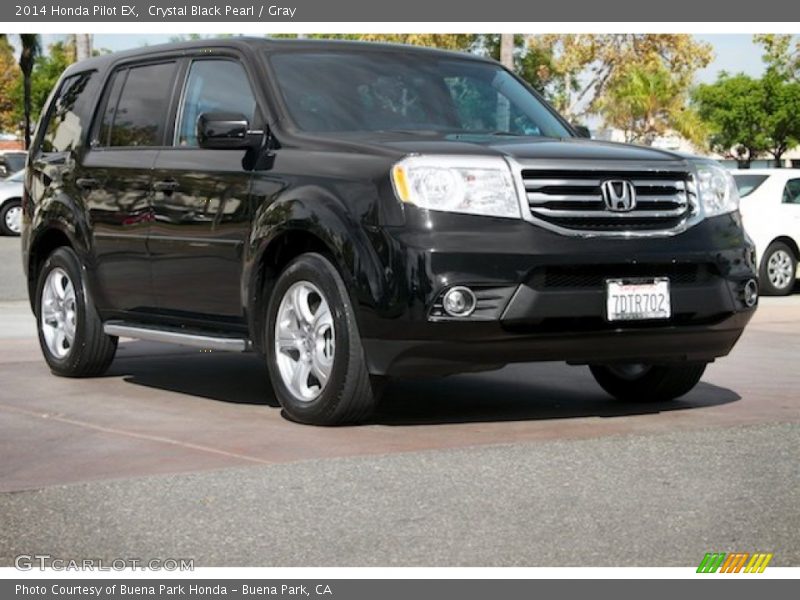 Crystal Black Pearl / Gray 2014 Honda Pilot EX