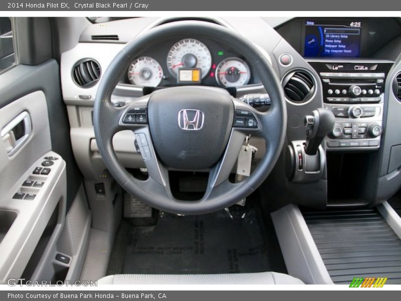 Crystal Black Pearl / Gray 2014 Honda Pilot EX