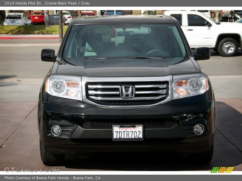 Crystal Black Pearl / Gray 2014 Honda Pilot EX