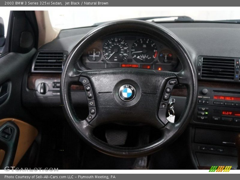 Jet Black / Natural Brown 2003 BMW 3 Series 325xi Sedan