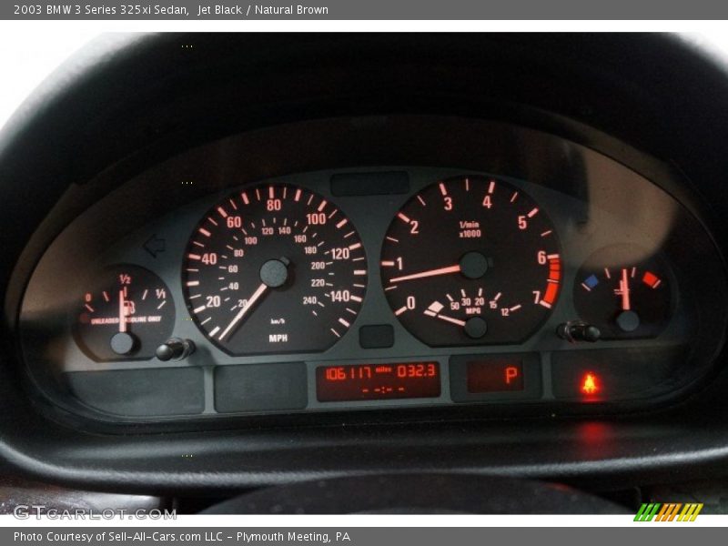 Jet Black / Natural Brown 2003 BMW 3 Series 325xi Sedan