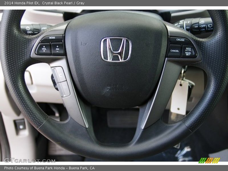 Crystal Black Pearl / Gray 2014 Honda Pilot EX