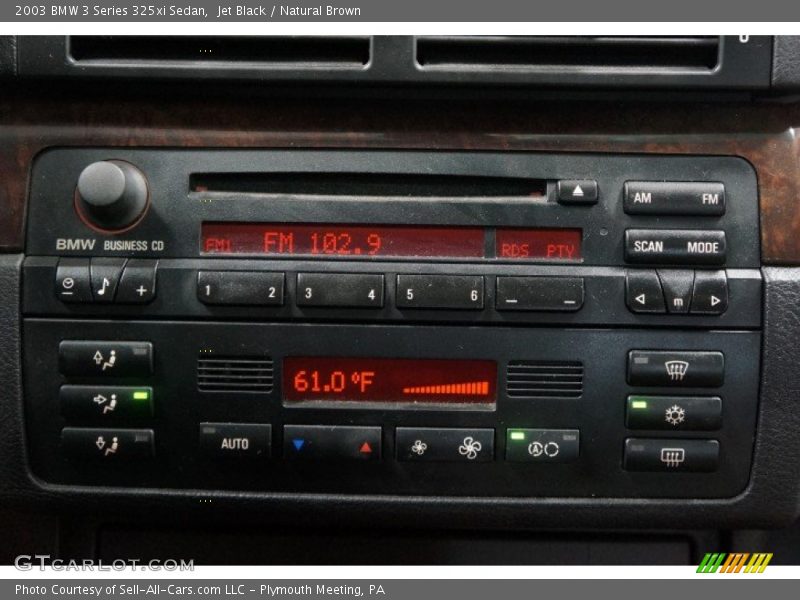 Jet Black / Natural Brown 2003 BMW 3 Series 325xi Sedan