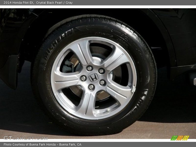 Crystal Black Pearl / Gray 2014 Honda Pilot EX