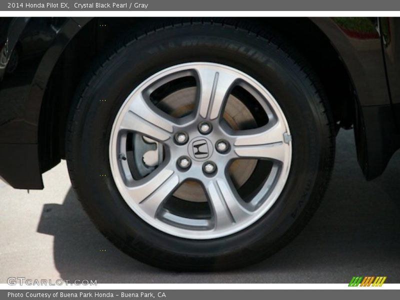 Crystal Black Pearl / Gray 2014 Honda Pilot EX