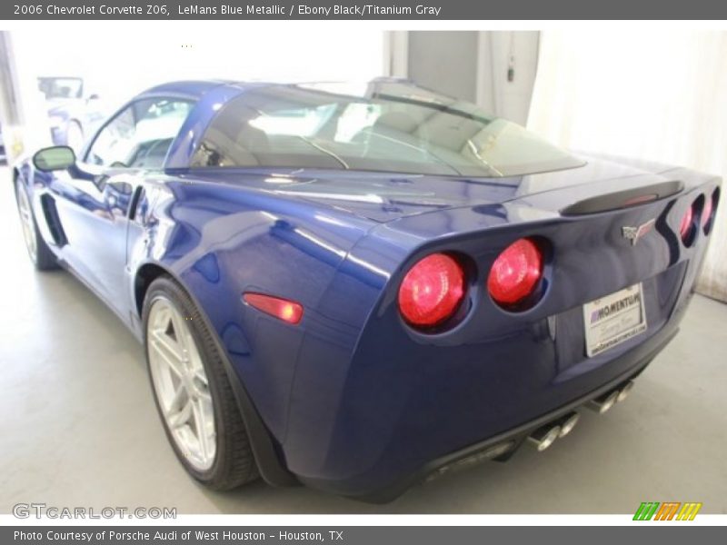 LeMans Blue Metallic / Ebony Black/Titanium Gray 2006 Chevrolet Corvette Z06