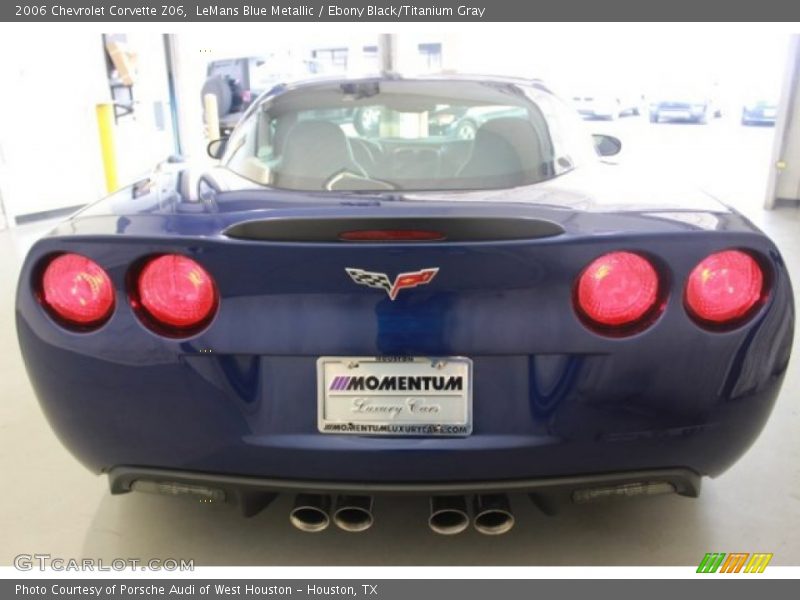 LeMans Blue Metallic / Ebony Black/Titanium Gray 2006 Chevrolet Corvette Z06