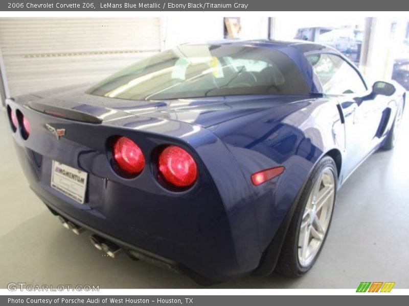 LeMans Blue Metallic / Ebony Black/Titanium Gray 2006 Chevrolet Corvette Z06
