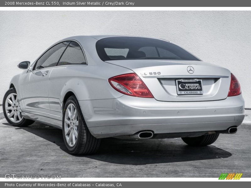 Iridium Silver Metallic / Grey/Dark Grey 2008 Mercedes-Benz CL 550