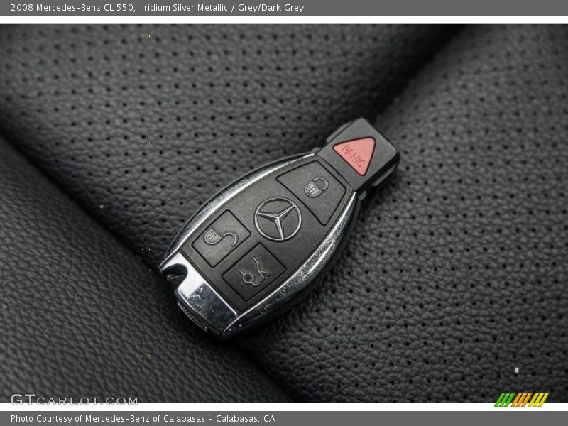 Iridium Silver Metallic / Grey/Dark Grey 2008 Mercedes-Benz CL 550