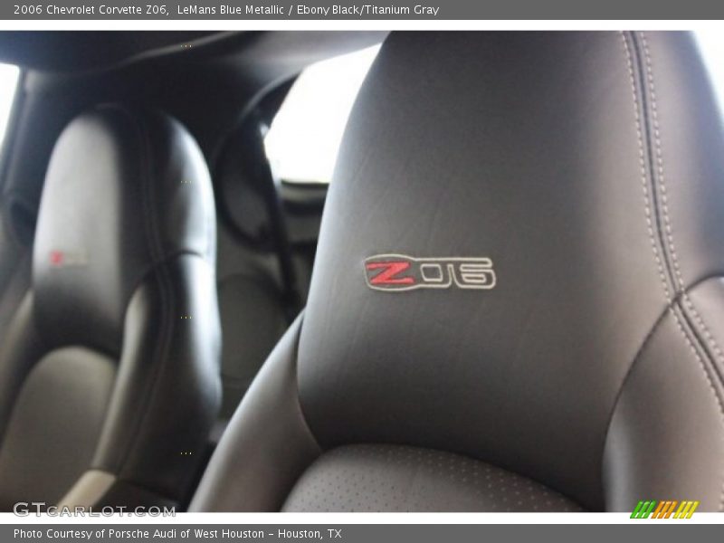 LeMans Blue Metallic / Ebony Black/Titanium Gray 2006 Chevrolet Corvette Z06