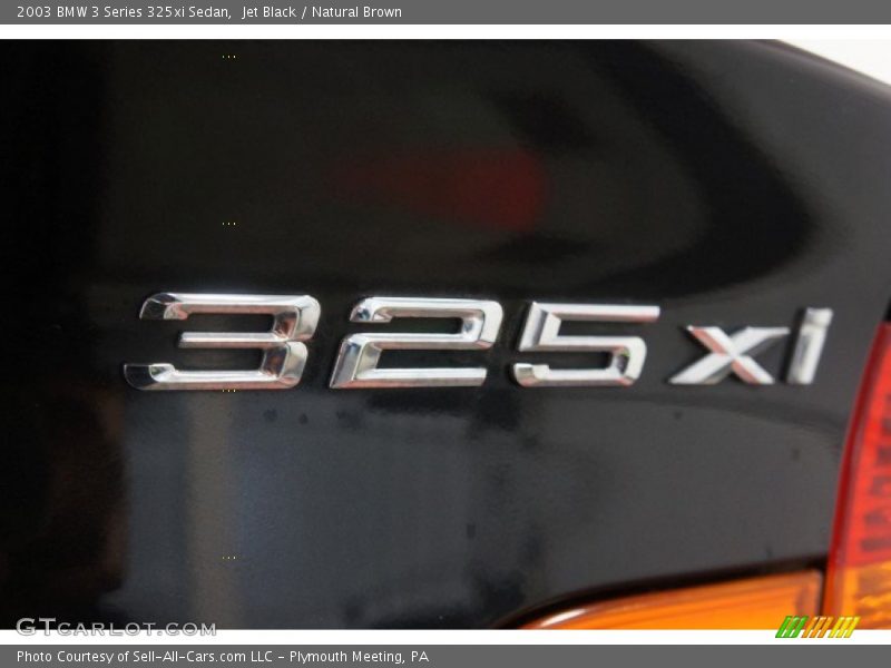 Jet Black / Natural Brown 2003 BMW 3 Series 325xi Sedan