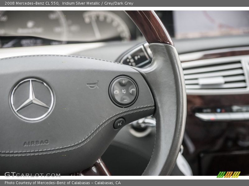 Iridium Silver Metallic / Grey/Dark Grey 2008 Mercedes-Benz CL 550