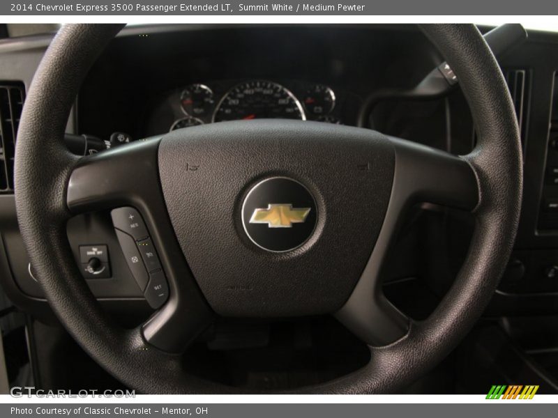 Summit White / Medium Pewter 2014 Chevrolet Express 3500 Passenger Extended LT