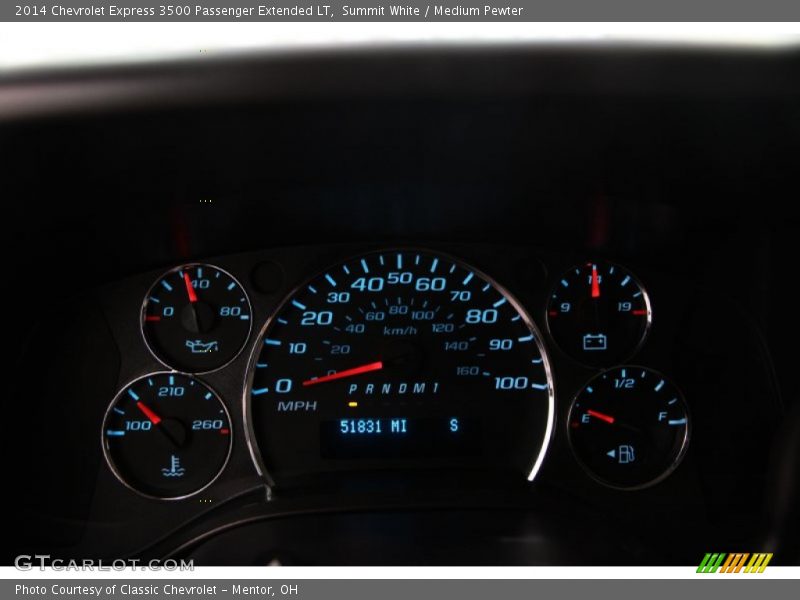 Summit White / Medium Pewter 2014 Chevrolet Express 3500 Passenger Extended LT