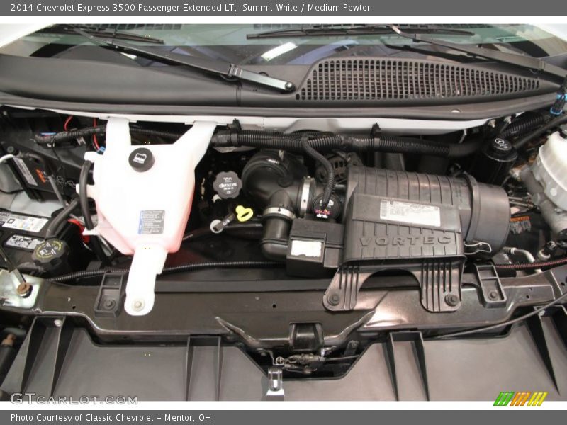 Summit White / Medium Pewter 2014 Chevrolet Express 3500 Passenger Extended LT