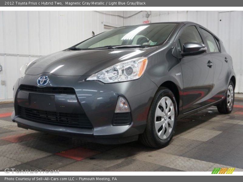 Magnetic Gray Metallic / Light Blue Gray/Black 2012 Toyota Prius c Hybrid Two