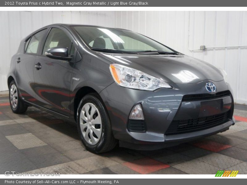 Magnetic Gray Metallic / Light Blue Gray/Black 2012 Toyota Prius c Hybrid Two