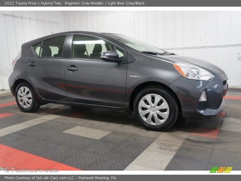 Magnetic Gray Metallic / Light Blue Gray/Black 2012 Toyota Prius c Hybrid Two