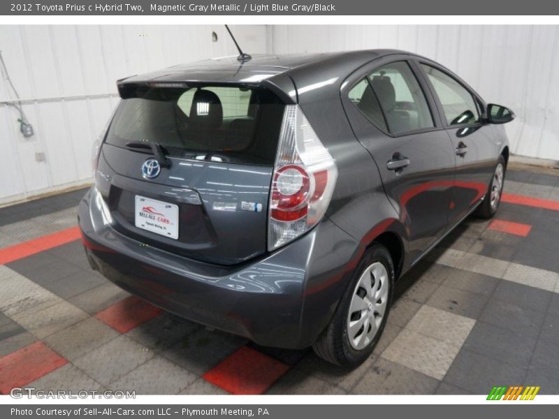 Magnetic Gray Metallic / Light Blue Gray/Black 2012 Toyota Prius c Hybrid Two