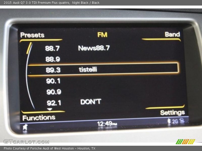 Night Black / Black 2015 Audi Q7 3.0 TDI Premium Plus quattro