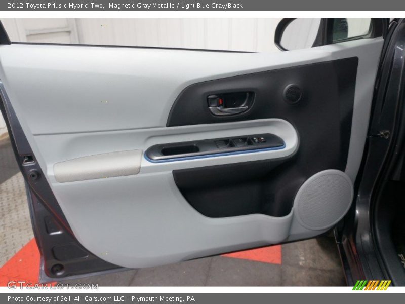 Magnetic Gray Metallic / Light Blue Gray/Black 2012 Toyota Prius c Hybrid Two