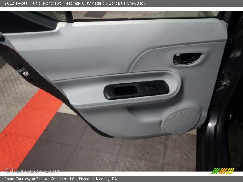 Magnetic Gray Metallic / Light Blue Gray/Black 2012 Toyota Prius c Hybrid Two