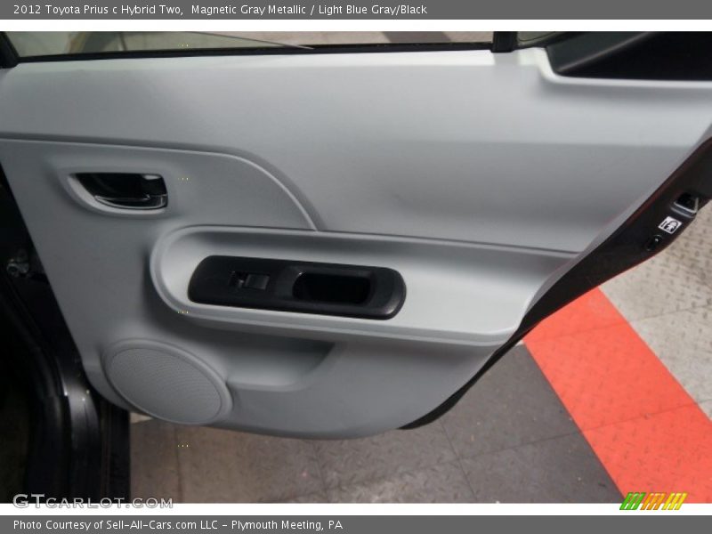 Magnetic Gray Metallic / Light Blue Gray/Black 2012 Toyota Prius c Hybrid Two