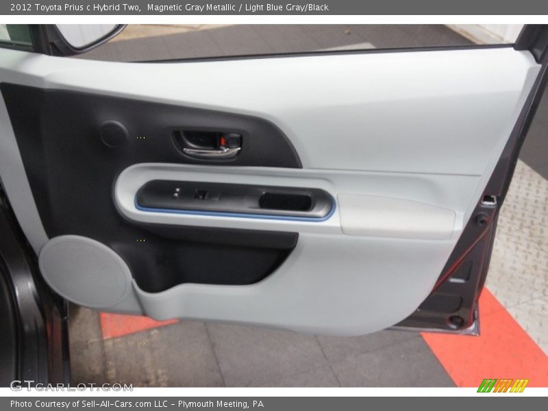 Magnetic Gray Metallic / Light Blue Gray/Black 2012 Toyota Prius c Hybrid Two